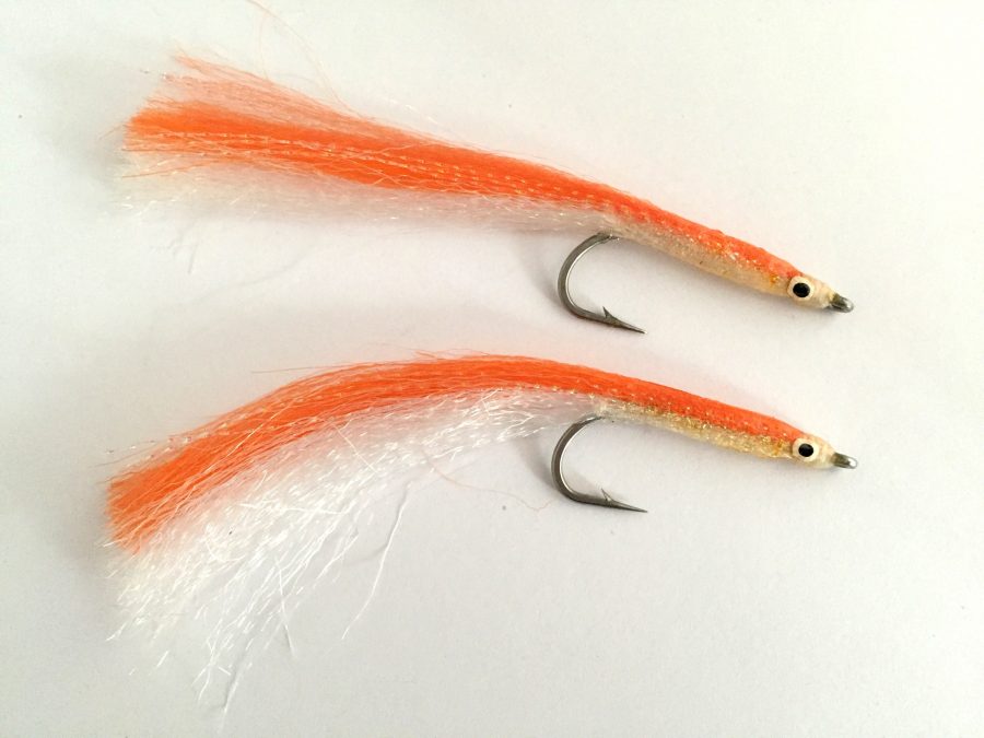 thumbnail image 2 of FLIES-R-US Weighted Tan/White Saltwater Sandeel Fly – Bass & Sea Trout Lure 2 of 5